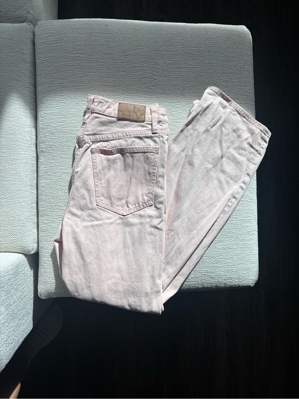 Madewell Light Pink Flare Jeans